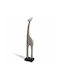 Tabletop Decorative Giraffe Polyresin Brown 53cm
