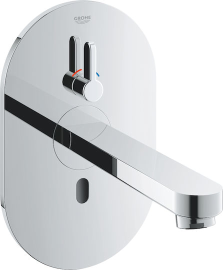 Grohe Eurosmart Μίκτης Μπαταρίας Εντοιχισμού για Νιπτήρα Ασημί