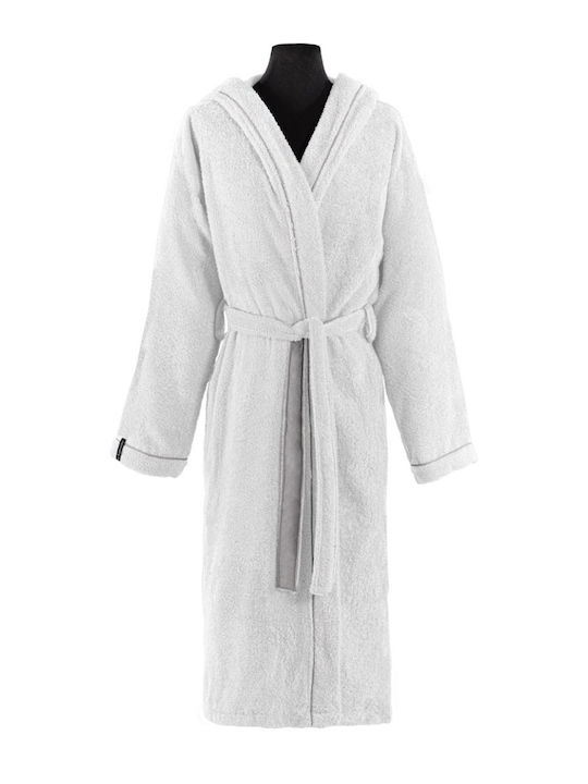 Guy Laroche Casual Hooded Bathrobe White 400gr/m²