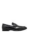 Leather Men's Loafers in Black Colour