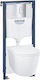Grohe Bau Wall Mounted Plastic Toilet Flush Rec...