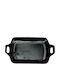 Novatex Rectangular Melamine Serving Platter Black 29x16cm