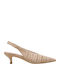 Suede Heels with Low Heel Beige