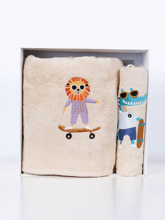 Sunshine Set De Prosoape Pentru Bebeluşi 2 Piese Fluffy Bej