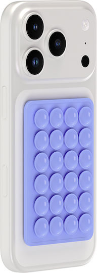 Bigben Двустранна вакуумна стойка за смартфон Стабилно закрепване Лилава