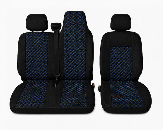 Autositzbezüge Polyester Set 2+1 Renault Master Schwarze