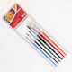 Foska Art Brushes Set 6 Pieces Round and Plaque