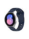 Silicone Strap Blue (Galaxy Watch4/5/6/7/FE/4 Classic/6 Classic/5 ProApple Watch 38/40/41/42mmVivomove HRHuawei Watch GT2 / GT3 (42mm) / GT3 Pro (43mm)Honor GS ProAmazfit GTS 3Realme Watch 2Haylou RS4 LS12)