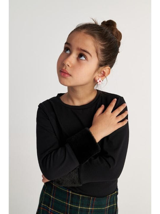 Kids Long-sleeved Blouse Black