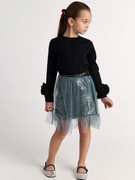 Kids Long-sleeved Black Top