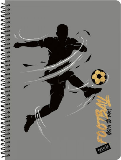 Tettris Spiral Notebook Ruled 150 Sheets 5 Subjects (Miscellaneous Designs) A4-5Θ-215