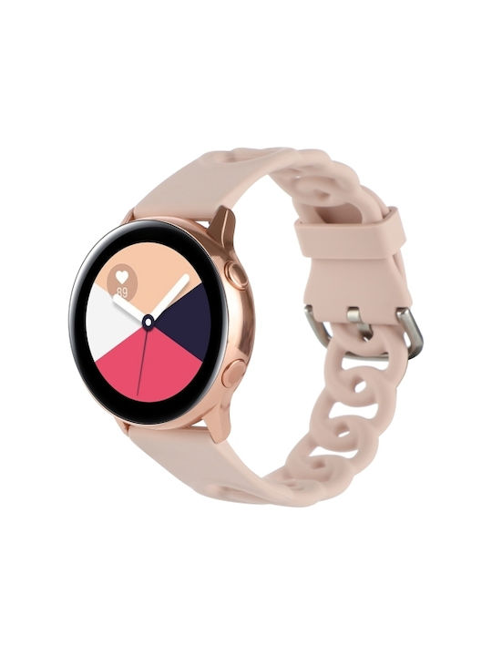 Brățară din Silicon Donut Hollow pentru Xiaomi Watch S5 46mm Xiaomi Watch 5 47mm Roz Nisipiu