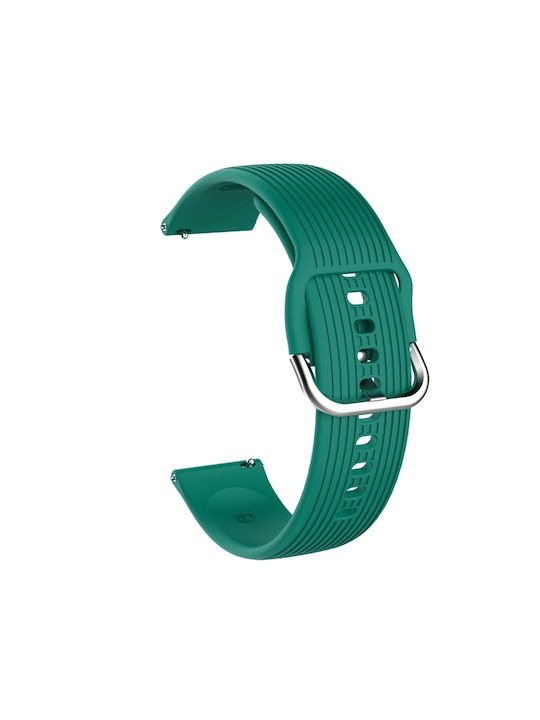 Curea de Silicon Vertical Amazfit Bip 6 46mm Verde Închis