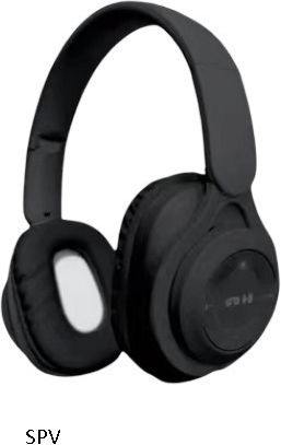 SPV M Wireless Bluetooth Over Ear Headphones Black