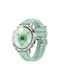 Silikon Tragbares Band Groove Muster Silber Verschluss Amazfit Bip 6 46mm Grün