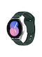 Silicone Strap Green (Galaxy Watch4/5/6/7/FE/4 Classic/6 Classic/5 ProApple Watch 38/40/41/42mmVivomove HRHuawei Watch GT2 / GT3 (42mm) / GT3 Pro (43mm)Honor GS ProAmazfit GTS 3Realme Watch 2Haylou RS4 LS12)