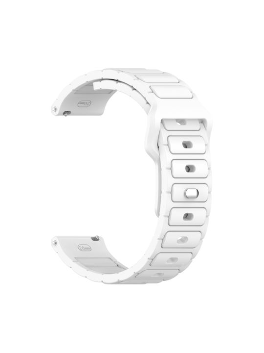 Λουράκι Σιλικόνης I-shaped Pattern Amazfit Bip 6 46mm White