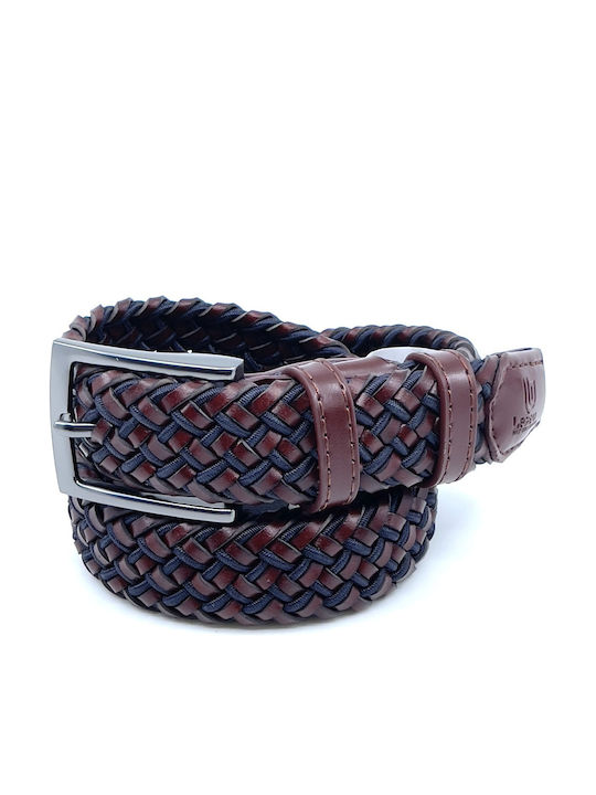 Legend Accessories Ανδρική Ζώνη Δερμάτινη Πλεκτ...