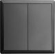 Lineme Recessed Wall Switch Two-Way Aller Retour Grey