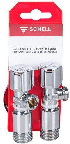 Schell Komfort Eckventil Paket 1 2*3 8 Chrom Ohne Asag S 2 Stück