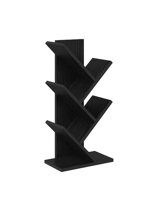 Schwarzes Bücherregal 30x18x60cm