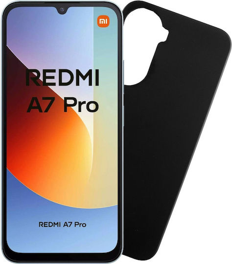 Volte-Tel Silicone Camera Guard Back Cover with Neck Strap Black (Redmi A7 Pro)