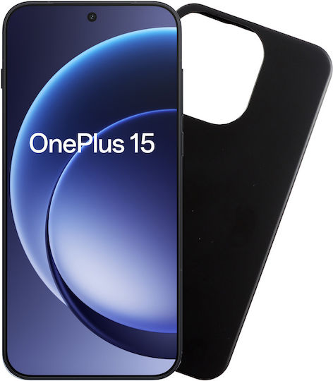 Volte-Tel Silikon Rückseite Umschlag Schwarz mit Nackenriemen für OnePlus 15