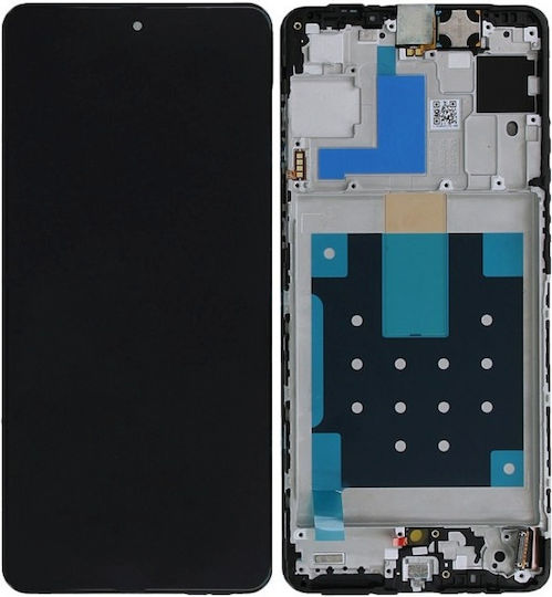 Samsung Ecran cu Mecanism Tactil și Ramă pentru Samsung M55 5g (Negru)