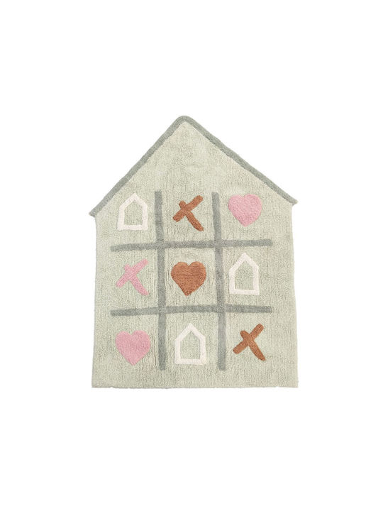 Baby Bliss A House Full Of Love Kids Rug Cotton Multicolour 100x140cm
