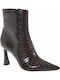 Women's Ankle Boots from Brown Patent Leather K3644117-Brown