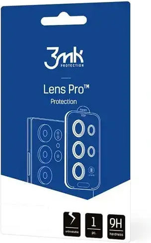 3MK Lens Protection Pro Camera Protection Tempered Glass Black for Samsung Galaxy S26 Fe