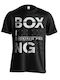 Boxing Pro Ανδρική Κοντομάνικη Μπλούζα για Boxing Μαύρη