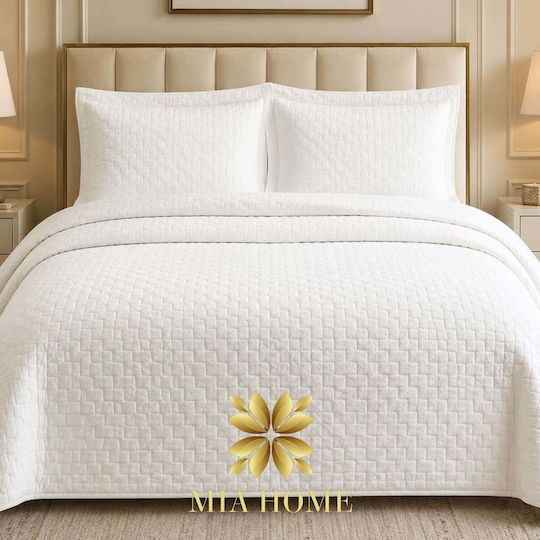 Mia Home Шалте Голям Двоен Бяло 220x240см