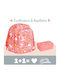 A Little Lovely Company Fun School Set Pink 19 x 10 x 32cm + Lunch Container