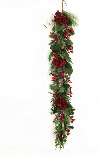 Liberta Christmas Garland Decorated Plastic Green