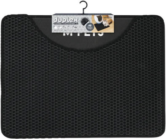 M-pets Double Rectangular Cat Litter Mat Black 60 X 45 Cm M-pets