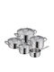 WMF Gourmet Plus Pots Set Made of Stainless Steel with Non-Stick Interior Coating 5 Pieces