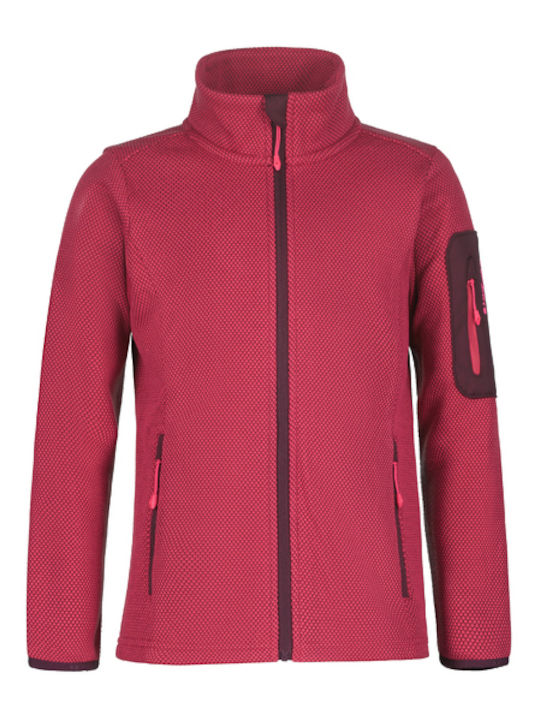 Kids Casual Short Coat Raspberry