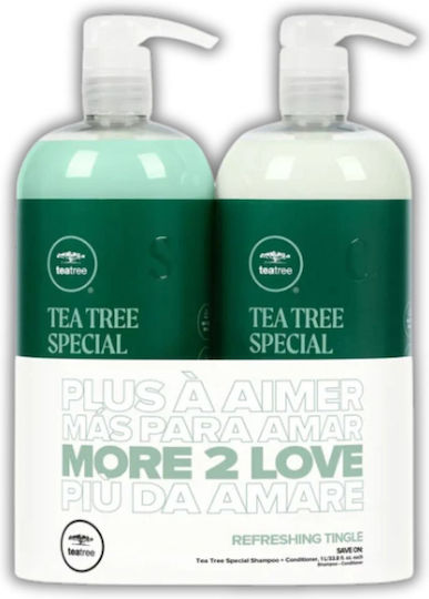 Paul Mitchell Tea Tree Haarpflege-Set mit Hydratation mit Shampoo Conditioner und Öl