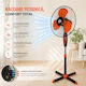 Ventilator Pe Piedestal Diametru 40cm Portocaliu