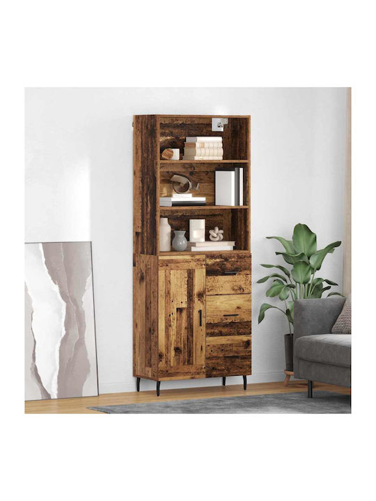 Bookcases Highboard Old Wood (2 Pieces) 69.5x32...