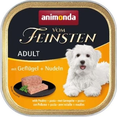 Animonda Animonda Nasses Hundefutter in Tablett mit Fleisch, Geflügel, Nudeln und Lamm 150g