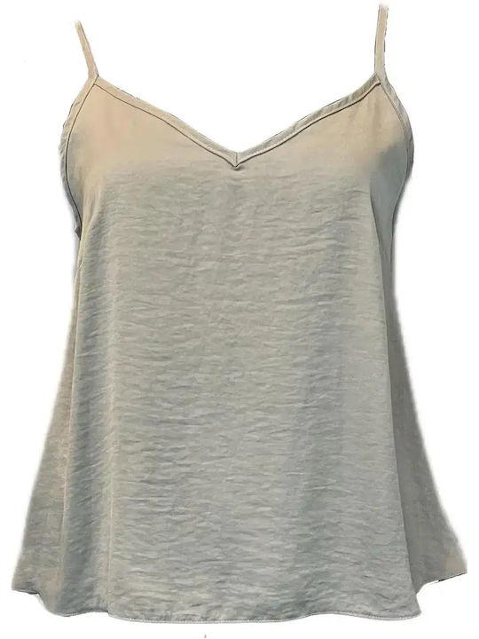 Moutaki Γυναικείο Lingerie Top με Δαντέλα Μπεζ