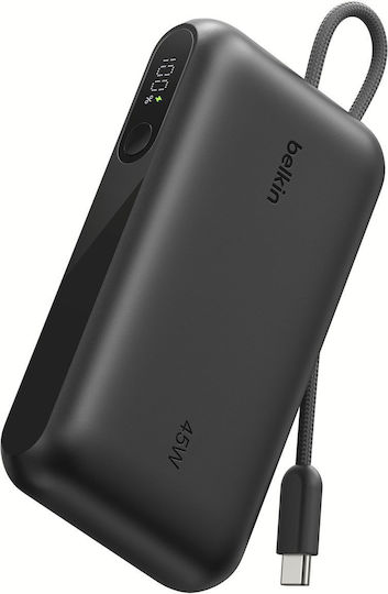 Belkin UltraCharge Power Bank 10000mAh mit USB-A Ausgangsanschlüsse und USB-C Ausgangsanschlüsse Schwarz