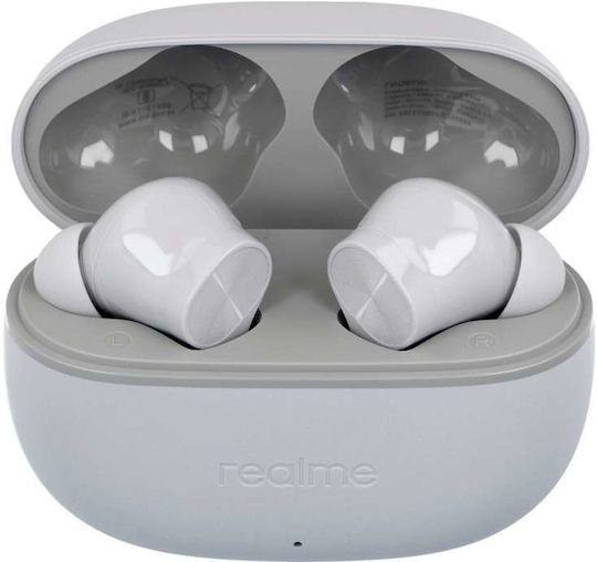 Realme T200 Lite In-ear Bluetooth Handsfree Earphones with Charging Case Silver