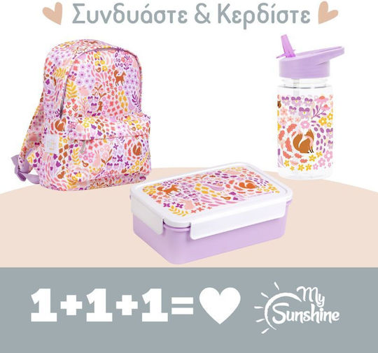 A Little Lovely Company 0.45L Pink 30 x 23.5 x 10cm Kids' Food Containers Set