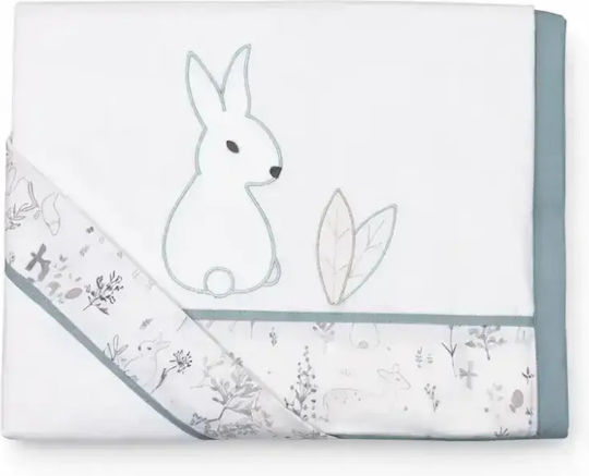 Baby Star Baby Crib Cotton Sheet Larvik Green 110x150cm