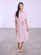Celestino Women's Midi Dress with Collar Lilac