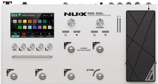 Nux Mg-50li White Προσομοιωτής Ενισχυτών Επεξεργαστής Εφέ Κιθάρα Μπάσο