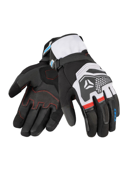 Seca Turismo Χειμερινά Ανδρικά Γάντια Μηχανής Grey/Red/Blue 5TUR26MQ